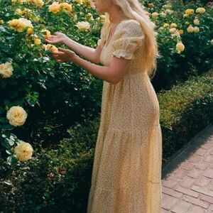 Christy Dawn The Meadow Dress | Golden Pollinator Garden Drwss Size Large Nwt